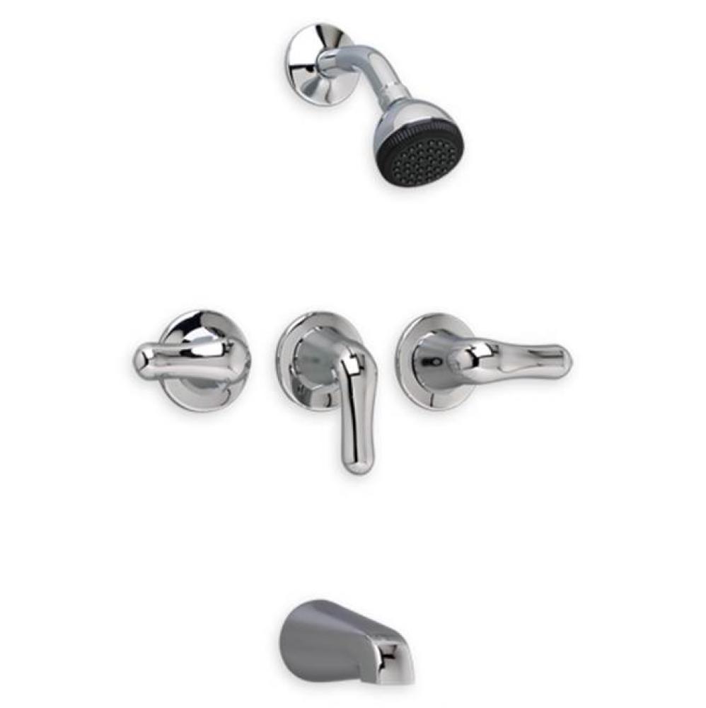 Colony&#xae; Soft 2.5 gpm/9.5 L/min 3-Handle Tub and Shower Valve and Trim Kit With Lever Handles