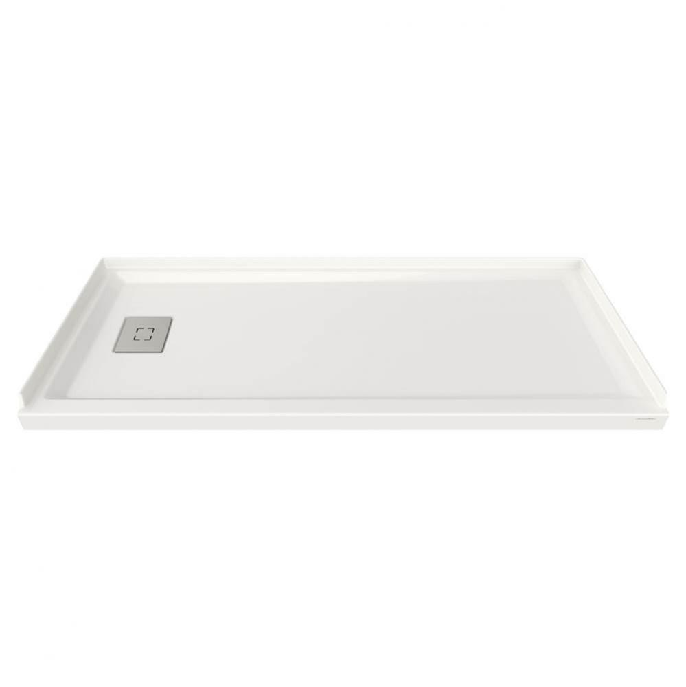 Studio&#xae; 60 x 30-Inch Single Threshold Shower Base With Left-Hand Outlet