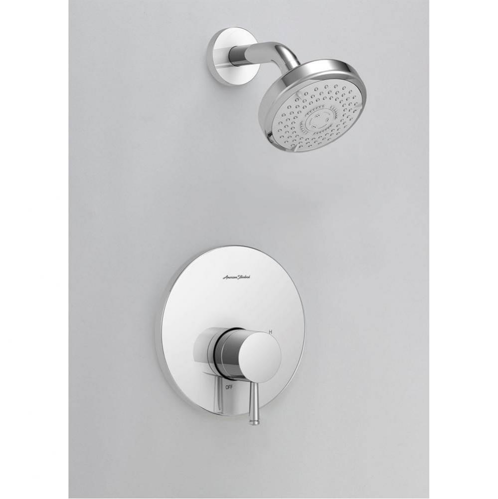 Serin&#xae; 1.75 gpm/6.6 L/min Tub and Shower Trim Kit w/Water-Saving 3-Function Shower Head, Doub