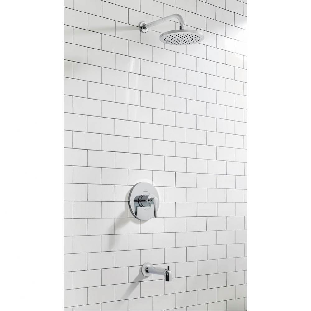 Studio&#xae; S 2.5 gpm/9.5 L/min Tub and Shower Trim Kit With Rain Showerhead, Double Ceramic Pres