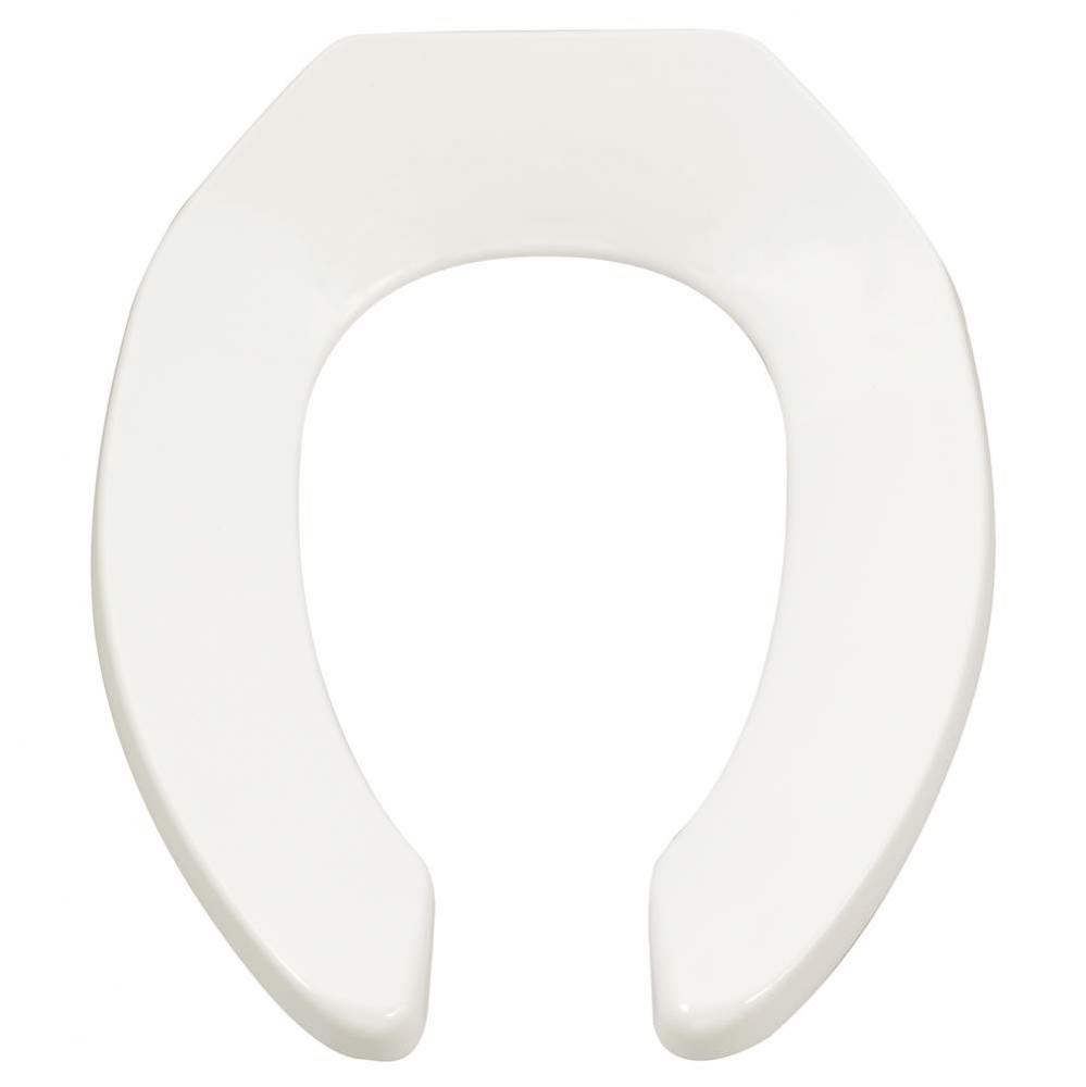 Commercial Heavy Duty Open Front Elongated Toilet Seat Wth EverClean&#xae; Surface