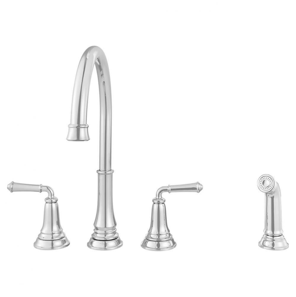 Delancey&#xae; 2-Handle Widespread Kitchen Faucet 1.5 gpm/5.7 L/min With Side Spray