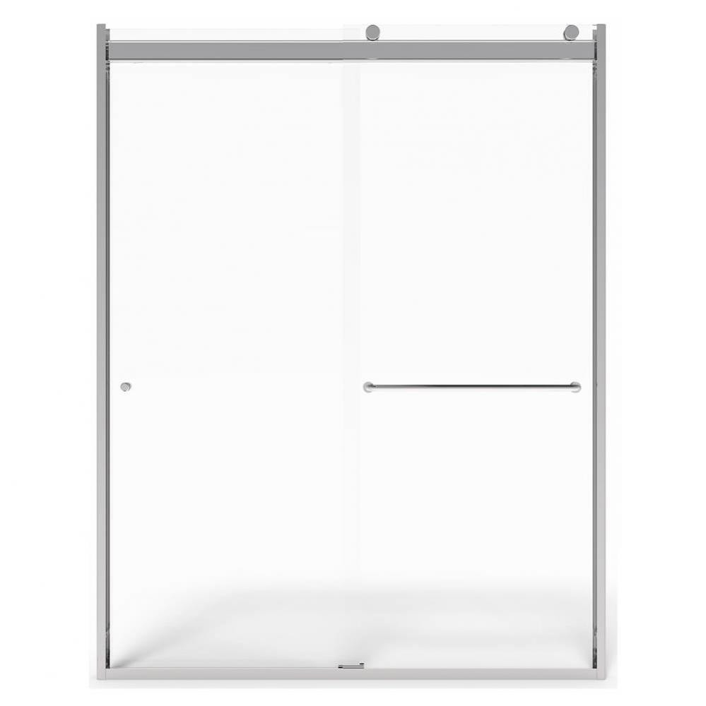 70-Inch Height Semi-Frameless Top-Roller Sliding Shower Door