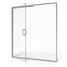 American Standard AM00817400.213 - 76-Inch Height Semi-Frameless Swing Door With Panel