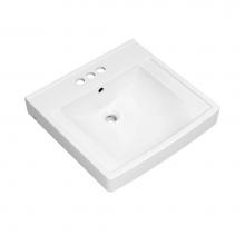 American Standard 9134004EC.020 - Decorum® 21 x 20-1/4-Inch (533 x 514 mm) Wall-Hung EverClean® Sink With 4-Inch Centerset