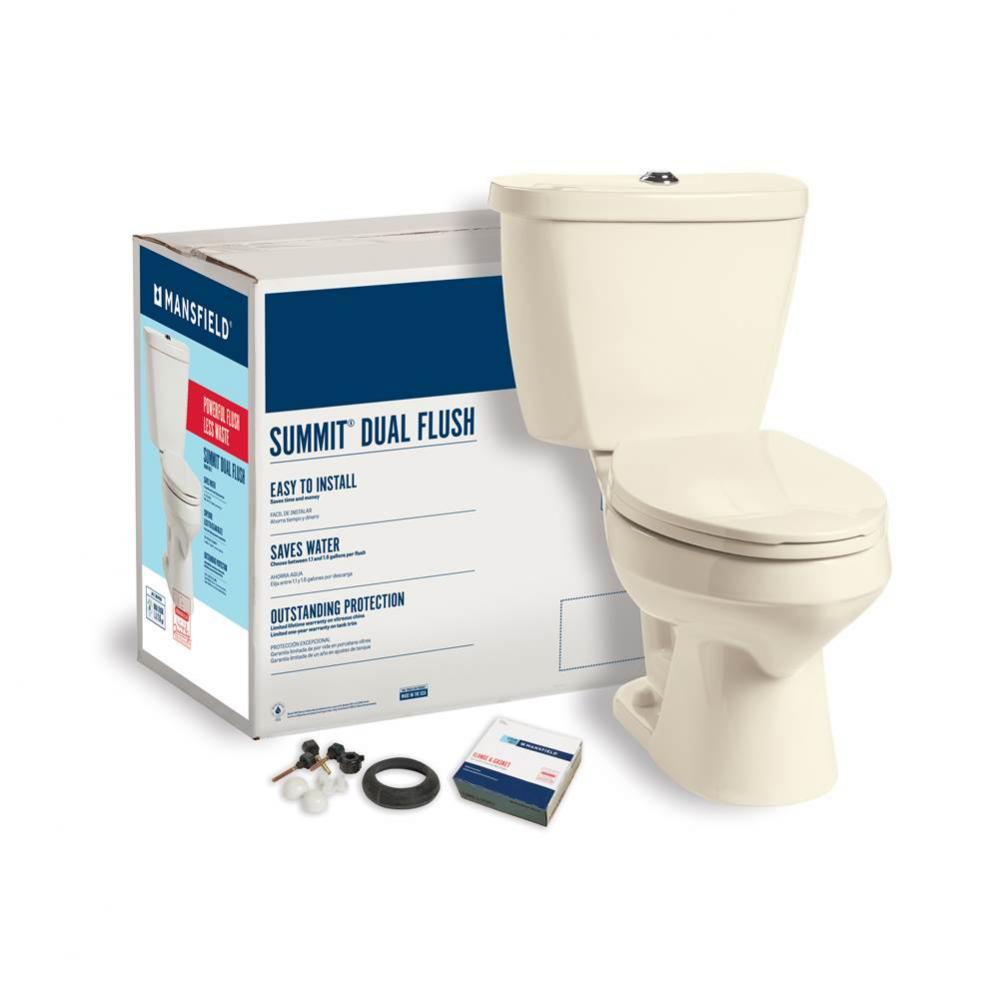 Summit Dual Flush Elongated Complete Toilet Kit