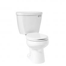 Mansfield Plumbing 380-387RHWHT - Summit 1.28 Round Toilet Combination