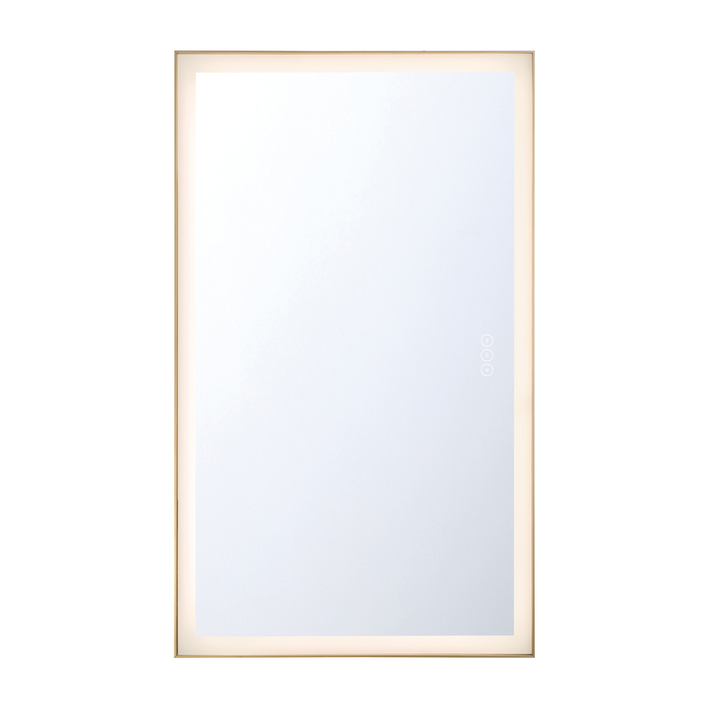 Lenora 54&#34; Rectangular Mirror in Gold