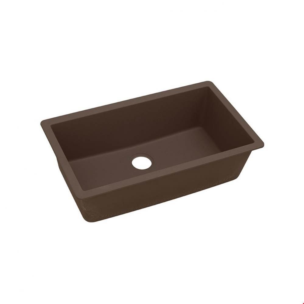 Quartz Classic 33&apos;&apos; x 18-7/16&apos;&apos; x 9-7/16&apos;&apos;, Single Bowl Undermount S