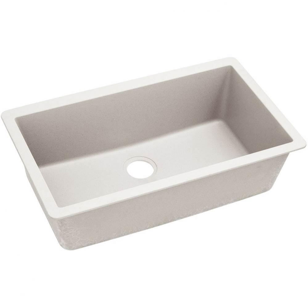 Quartz Luxe 33&apos;&apos; x 18-7/16&apos;&apos; x 9-7/16&apos;&apos; Single Bowl Undermount Sink