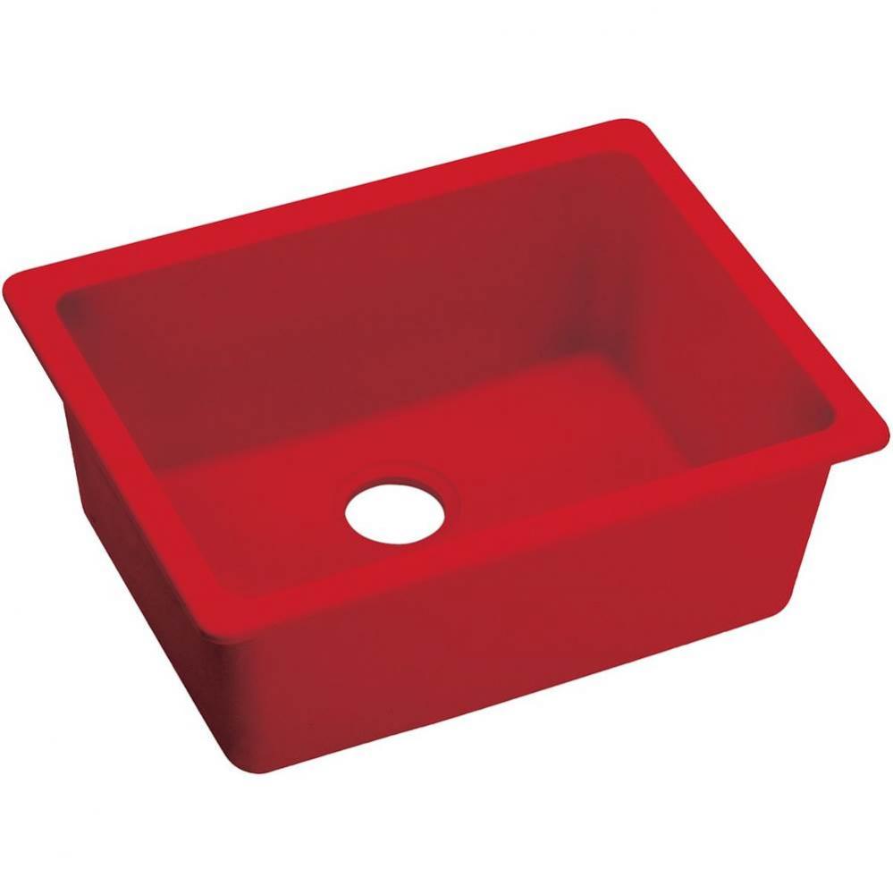 Elkay Quartz Luxe 24-5/8&apos;&apos; x 18-1/2&apos;&apos; x 9-1/2&apos;&apos;, Single Bowl Undermo