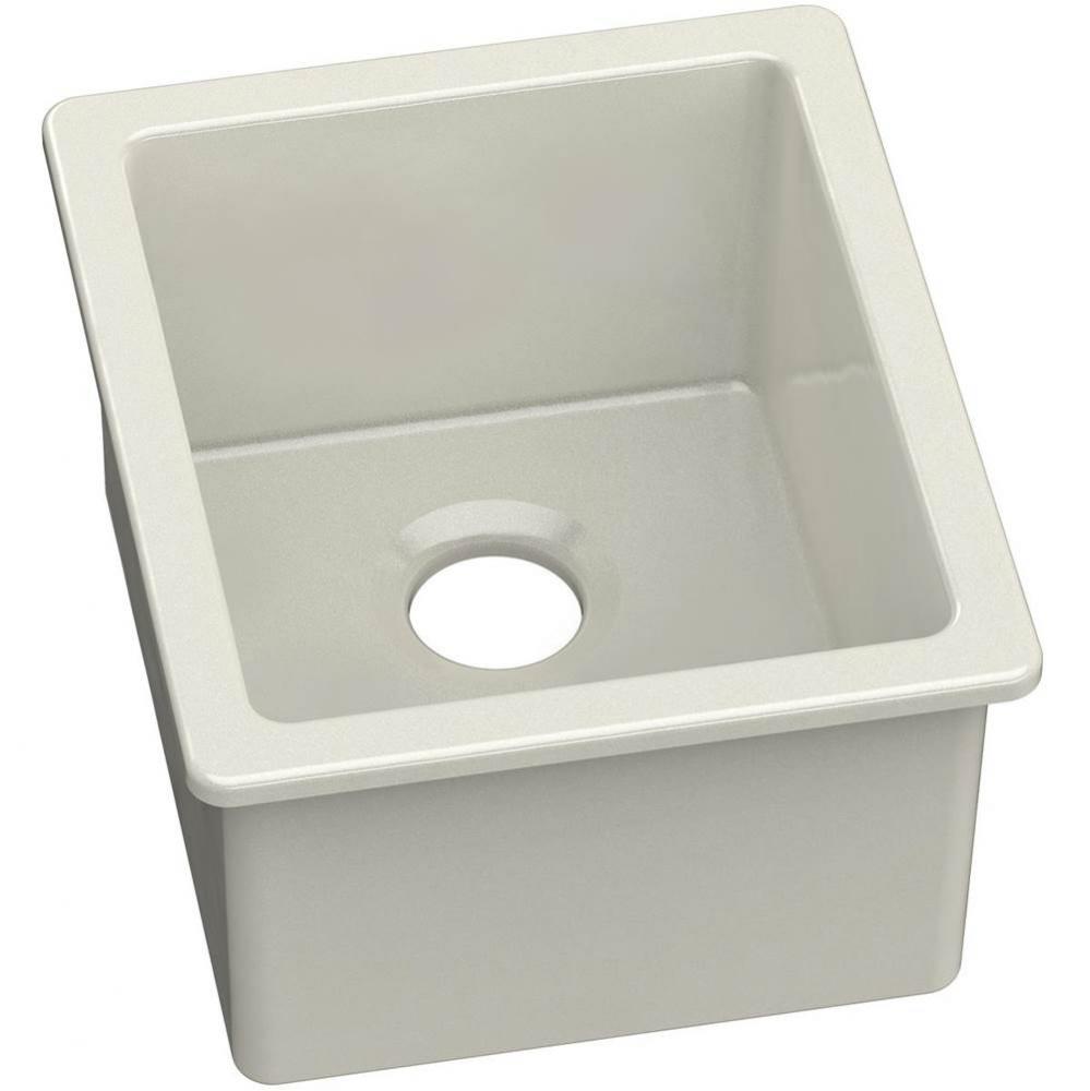 Fireclay 16-7/16&apos;&apos; x 18-15/16&apos;&apos; x 9-1/16&apos;&apos; Single Bowl Undermount Ba