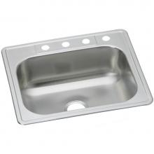 Elkay DSE133220 - Dayton Stainless Steel 33'' x 22'' x 8-1/16'', 0-Hole Single Bowl Dr