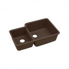 Elkay ELGOU3321LMC0 - Quartz Classic 33'' x 20-11/16'' x 9'', Offset 40/60 Double Bowl Und