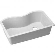 Elkay ELGUS3322RWH0 - Quartz Classic 33'' x 20'' x 9-1/2'', Single Bowl Undermount Sink, W