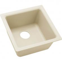 Elkay ELX1616PA0 - Elkay Quartz Luxe 15-3/4'' x 15-3/4'' x 7-11/16'', Single Bowl Dual