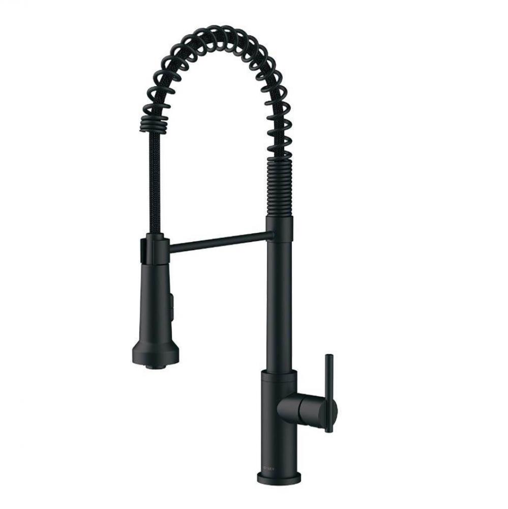 Parma 1H Pre-Rinse Pull-Down Kitchen Faucet 1.75gpm Satin Black