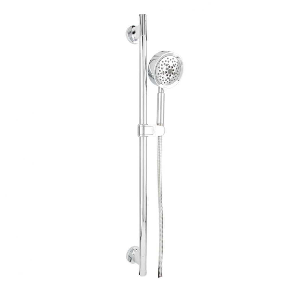 Versa 30&apos;&apos; Slide Bar Assembly w/ Parma 5 Function Handshower 2.5gpm Chrome