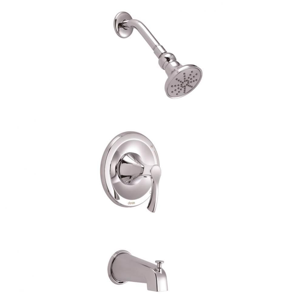 Antioch 1H Tub &amp; Shower Trim Kit w/ Diverter on Spout &amp; Treysta Cartridge 1.75gpm Chrome