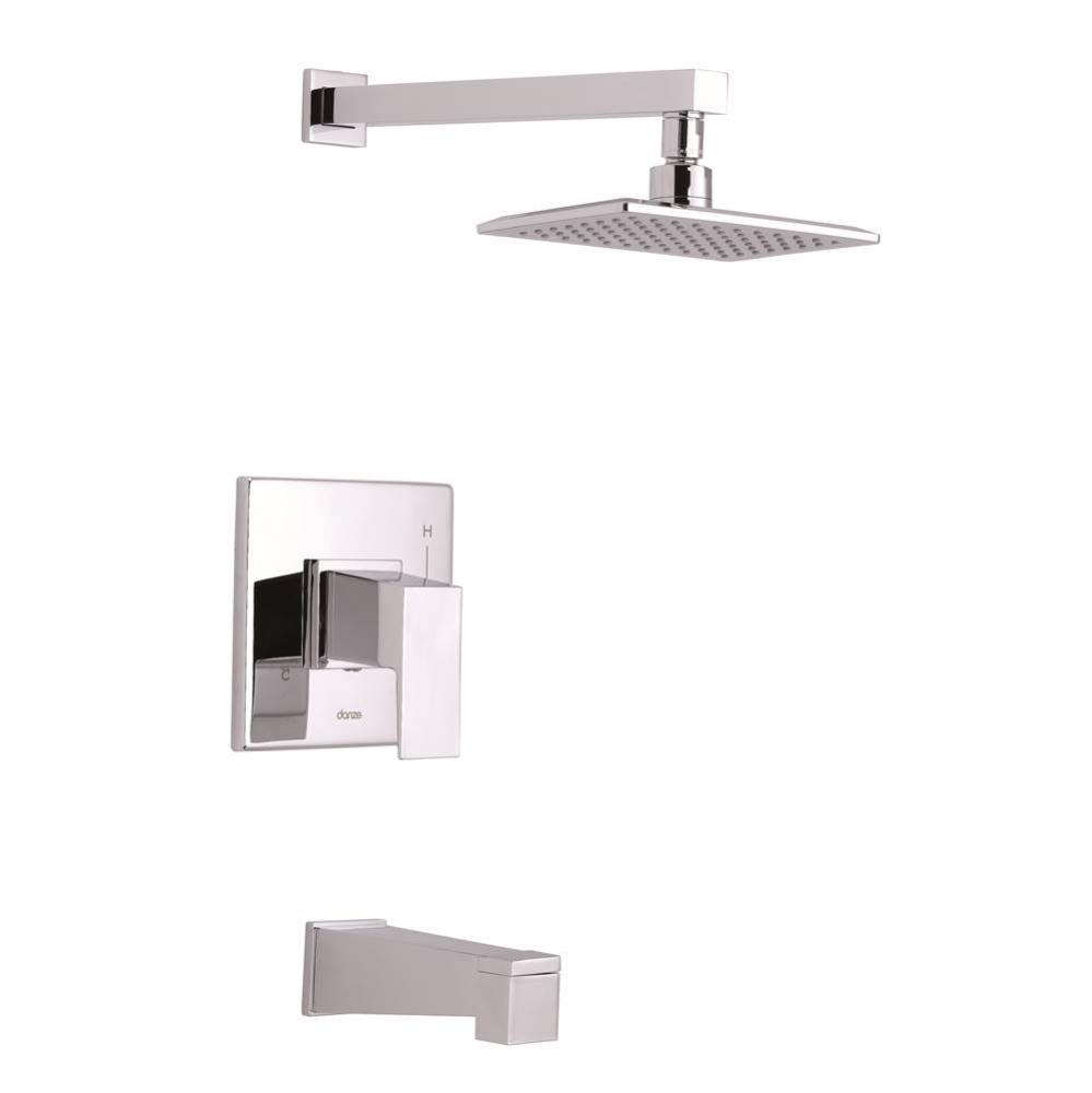 Mid-Town 1H Tub &amp; Shower Trim Kit &amp; Treysta Cartridge w/ Diverter on Spout 2.0gpm Chrome