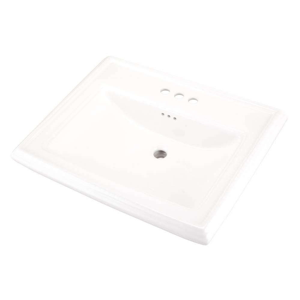 Logan Square Standard Ped Lav 27.38&apos;&apos;x21.25&apos;&apos; 4&apos;&apos;CC White