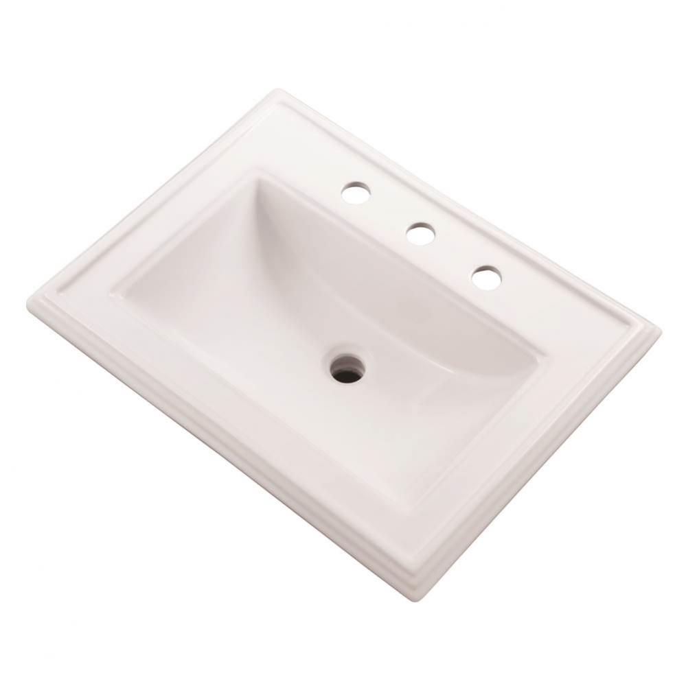 Logan Square S-Rim Lav 23.63&apos;&apos;x18.13&apos;&apos; 8&apos;&apos;CC White