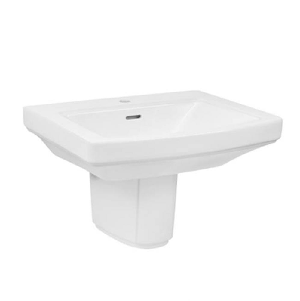 Hinsdale Wall Hung Lav Combo: G0013501 Lav w/ G0029838 Shroud White