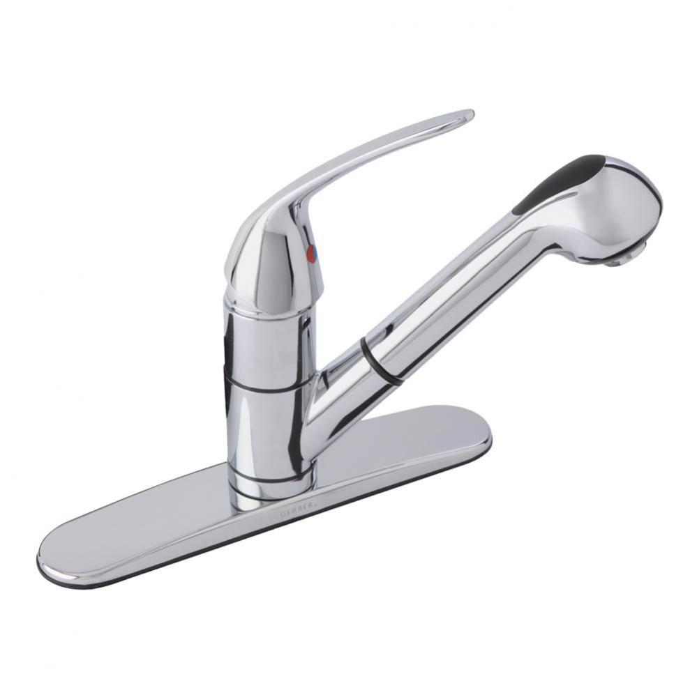 Maxwell SE 1H Pull-Out Kitchen Faucet w/ Washerless Cartridge 1.75gpm Chrome