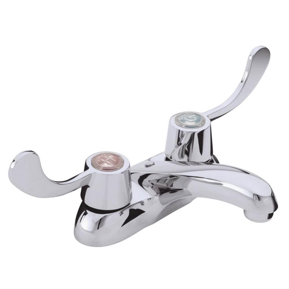 Gerber Classics 2H Centerset Lavatory Faucet w/ Wrist Blade Handles Less Drain w/ Chain Stay 1.2gp