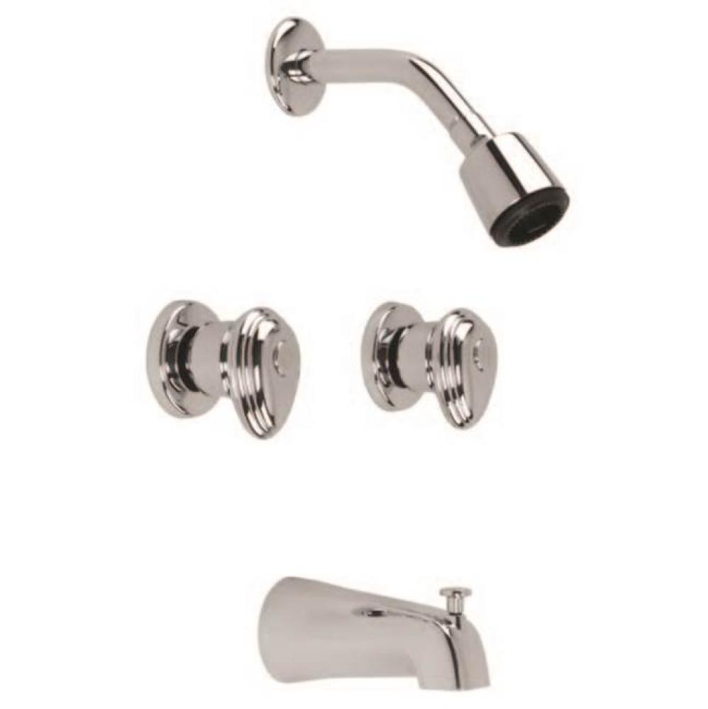 Gerber Hardwater Two Handle Sliding Sleeve Escutcheon Tub &amp; Shower Fitting with Slip Diverter