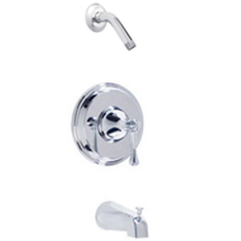 Abigail Tub &amp; Shower trim kit, less showerhead, chrome