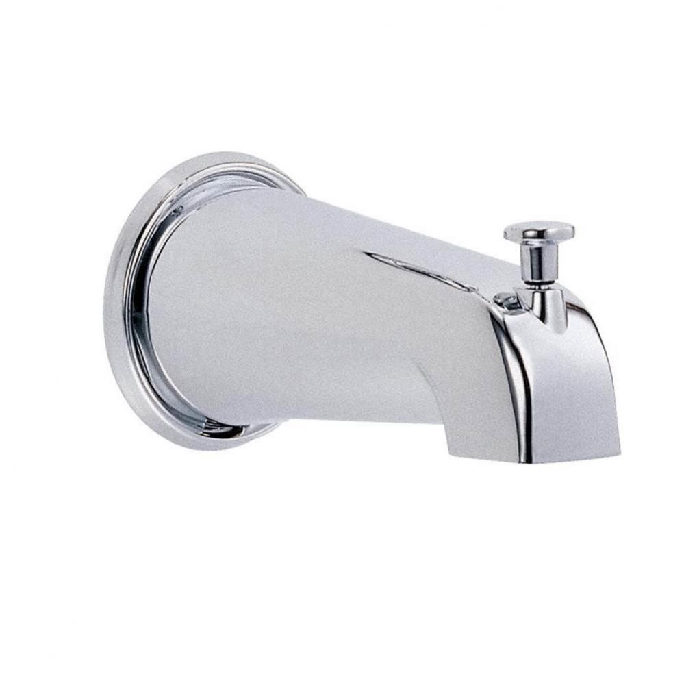 8&apos;&apos; Wall Mount Tub Spout with Diverter Tumbled Bronze