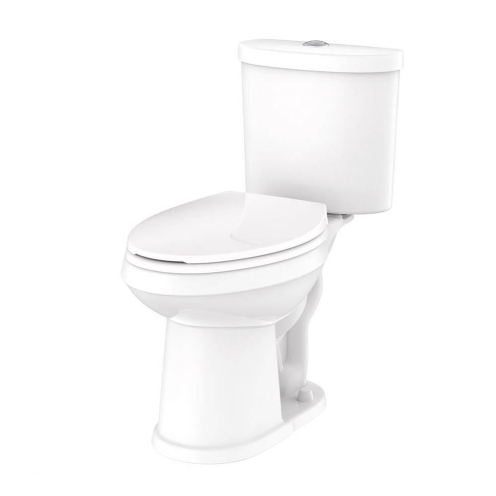 Maxwell SE Dual Flush 1.1/1.6gpf ADA EL 10&apos;&apos; RI Combo: GSE21128 Bowl w/ GDF28195 Tank Wh