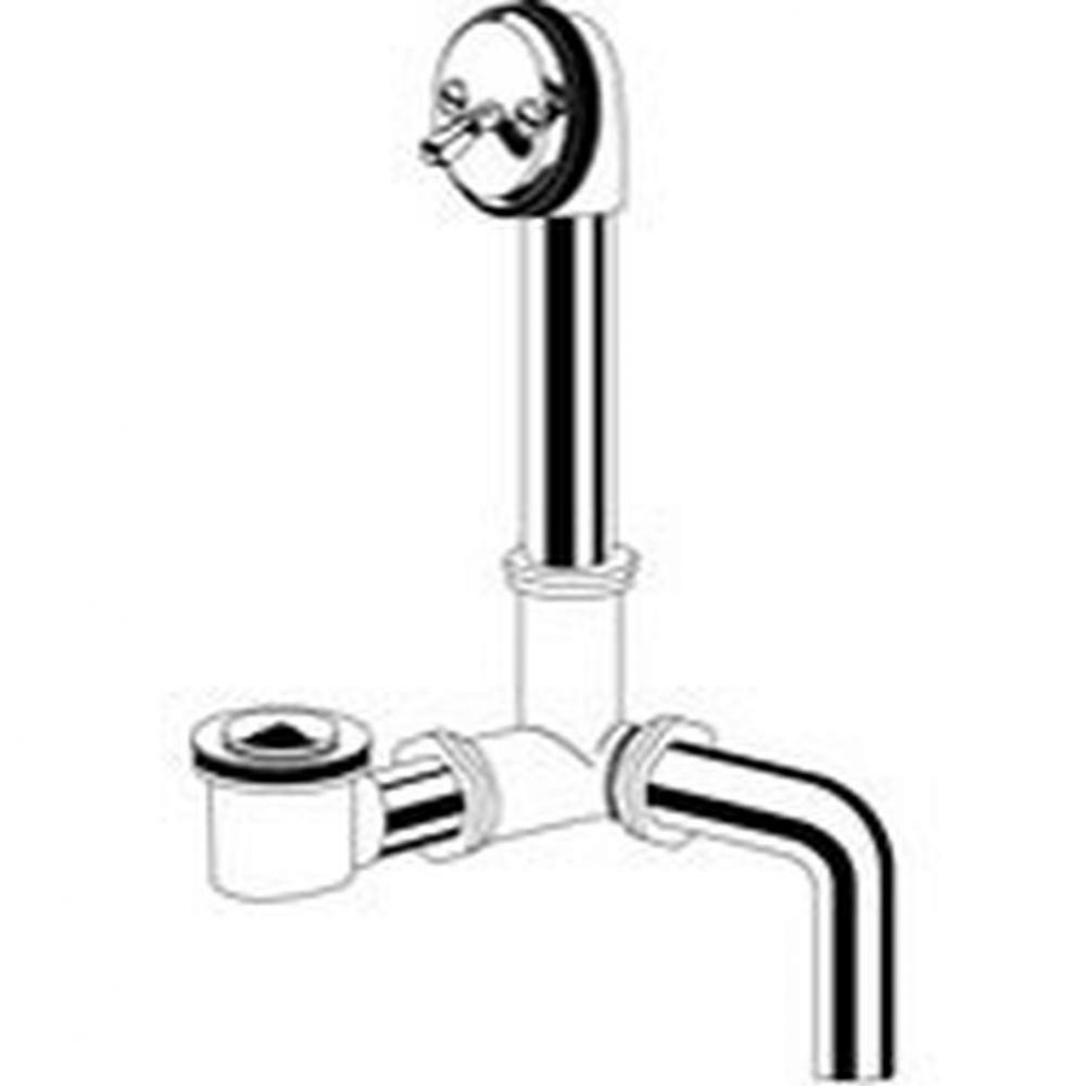 Gerber Classics Pop-up Side Outlet Drain for Standard Tub Brushed Nickel