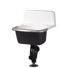 Gerber Plumbing 12-910 - Cast Iron Wall Hung Service Sink White