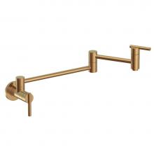 Gerber Plumbing D205058BB - Parma Wall Mount Pot Filler 2.2gpm Brushed Bronze