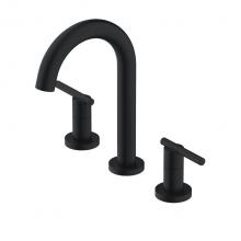 Gerber Plumbing D303658BS - Parma Trim Line 2H Widespread Lavatory Faucet w/ Metal Touch Down Drain 1.2gpm Satin Black