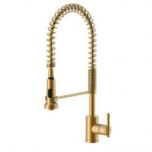 Gerber Plumbing D455258BB - Parma 1H Pre-Rinse Spring Spout Kitchen Faucet 1.75gpm Brushed Bronze