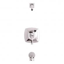 Gerber Plumbing D500018LSTC - Vaughn 1H Tub & Shower Trim Kit & Treysta Cartridge Less Showerhead Chrome