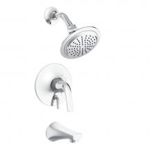 Gerber Plumbing D502034TC - Lemora 1H Tub And Shower Trim Kit And Treysta Cartridge With Diverter On Valve 2.0Gpm Chrome