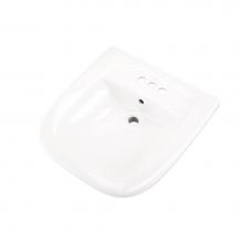 Gerber Plumbing G0012474 - North Point ADA Wall Hung Lav 22''x21.5'' 4''CC White