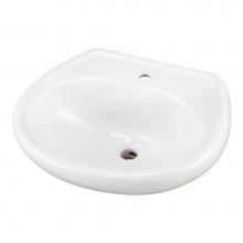 Gerber Plumbing G0012501 - Maxwell Petite Ped Top 20.5''x17.75'' Single Hole White