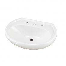 Gerber Plumbing G0012518 - Maxwell Ped Top 25.2''X20.5'' 8''CC White