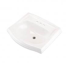 Gerber Plumbing G0012575 - Allerton Standard Ped Top 25.5''x21'' 4''CC White