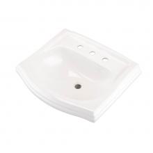 Gerber Plumbing G0012579 - Allerton Standard Ped Top 25.5''X21'' 8''Cc White