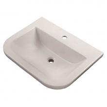 Gerber Plumbing G0012882 - Wicker Park S-Rim Lav 20.88''X17.75'' Single Hole White