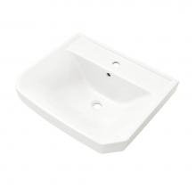 Gerber Plumbing G0013562 - Viper Standard Ped Top 24''x20'' Single Hole White