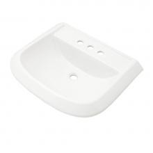 Gerber Plumbing G0013595 - Avalanche Standard Ped Top 25''x21'' 4''CC White