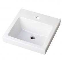 Gerber Plumbing G0013829 - Wicker Park Countertop Lavatory 21''X18'' Rectangle 8'' Cc White