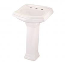 Gerber Plumbing G002256909 - Allerton Petite 8''Cc Petite Ped Lav Combo: G001256909 Lav W/ G002984309 Ped Biscuit